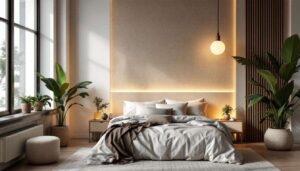 Chambre : arrêtez d’acheter des têtes de lit, cette décoratrice ne jure plus que par ce revêtement mural