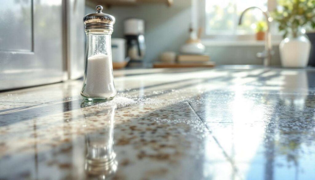 Sol qui colle après le lavage : ajoutez toujours du sel à l'eau et le problème disparaît