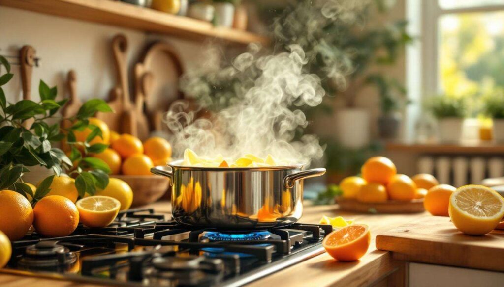 Écorces d'agrumes bouillies : pourquoi ce réflexe de cuisine parfume toute la maison naturellement