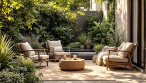 Tendance jardin 2026 : le style warm minimalism remplace les extérieurs froids et épurés