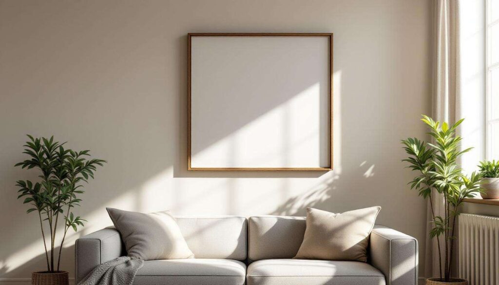 Cadre au mur parfaitement aligné : la méthode infaillible sans percer de trou inutile