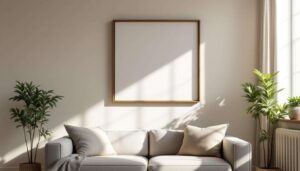 Cadre au mur parfaitement aligné : la méthode infaillible sans percer de trou inutile