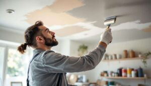 Peinture au plafond sans éclaboussure : le truc des pros que les amateurs ne connaissent pas