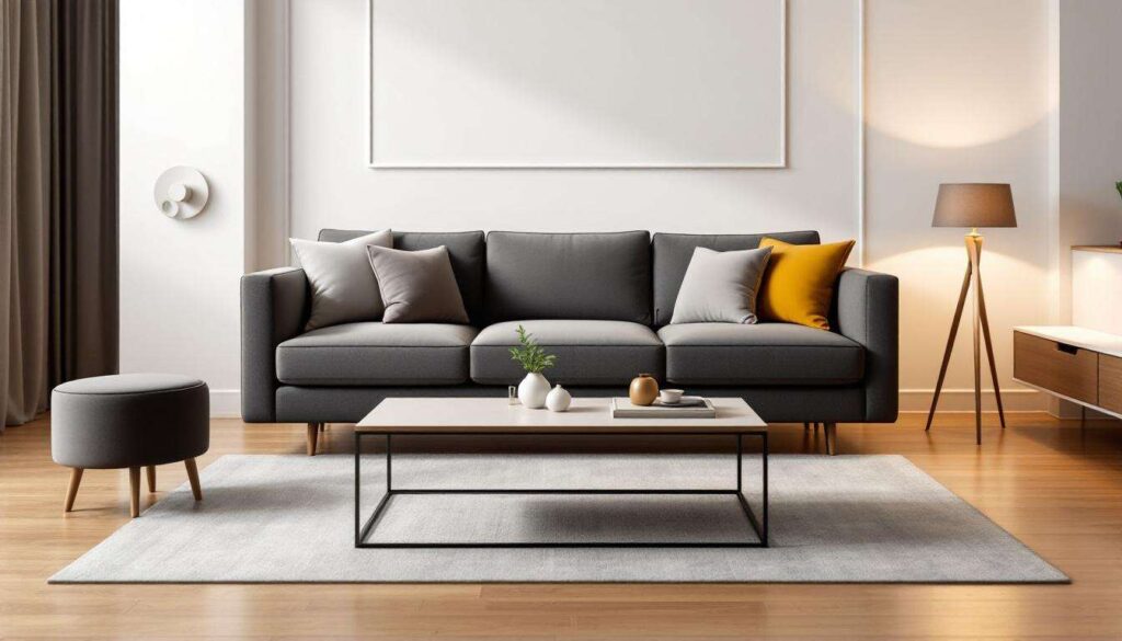 La bonne distance entre le canapé et la table basse enfin expliquée