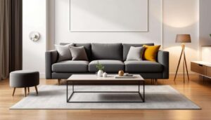 La bonne distance entre le canapé et la table basse enfin expliquée